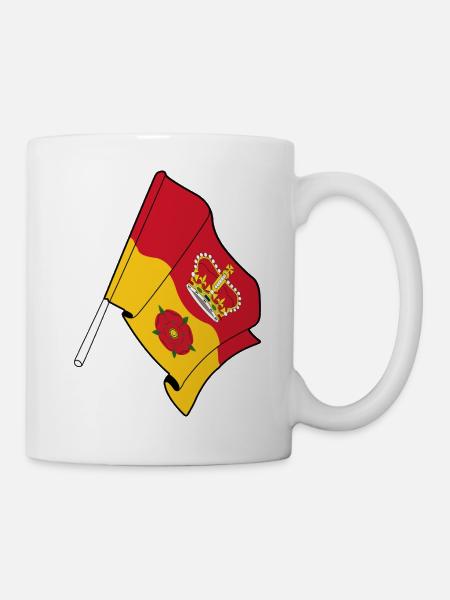 Flagge von Hampshire - Tasse - Weiß