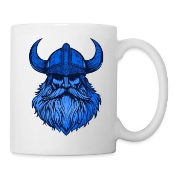 Wikinger Kopf - Tasse - Weiß - Rechts