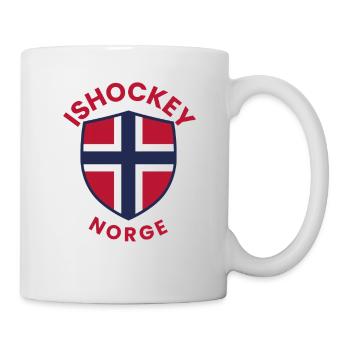 Norge Ishockey Sköld - Mug - white - Right