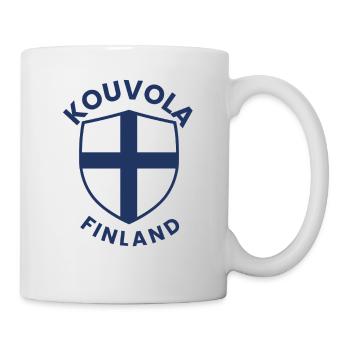 Kouvola Finnland-Schild-Logo - Tasse - Weiß - Rechts