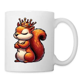 Eichhörnchen Eichhorn Eichhörnchenliebhaber Nager - Tasse - Weiß - Rechts