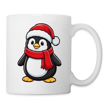 Cute Christmas Penguin Winter Mascot - Mug - white - Right