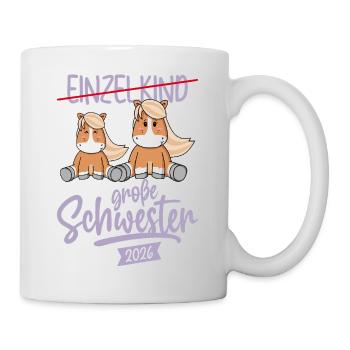 Big Sister 2026 - Pony - Pregnancy Baby - Mug - white - Right