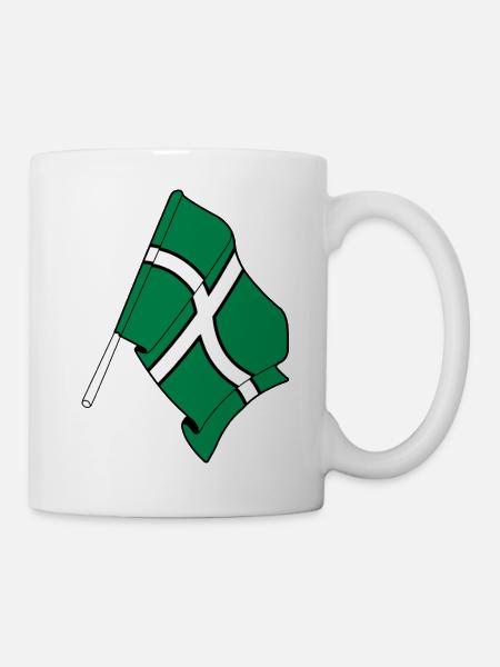 Flagge von Devon - Tasse - Weiß