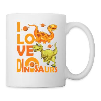 Love Dinosaures - Mug - white - Right
