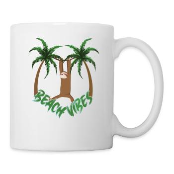 Ambiance de plage Paresseuse - Mug blanc - blanc - Droite