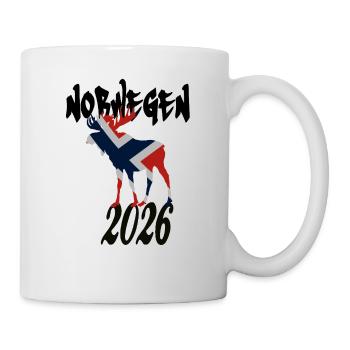 Elch 2026  - Tasse - Weiß - Rechts