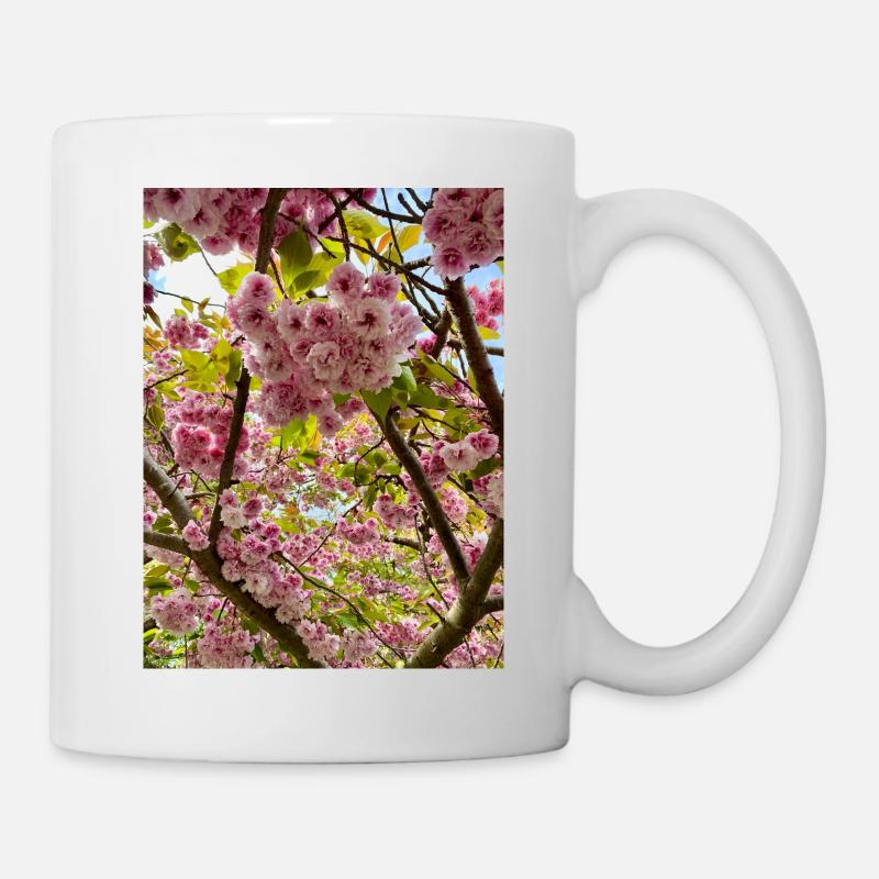 La magie des fleurs de cerisier au printemps - Mug blanc - blanc