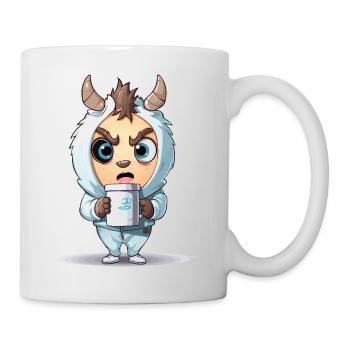 Hoodie Monster with Coffee Mug - Mug - white - Right