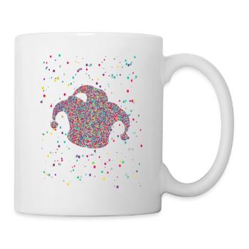 Confettis Jeck Hat Costume de Carnaval - Mug blanc - blanc - Droite