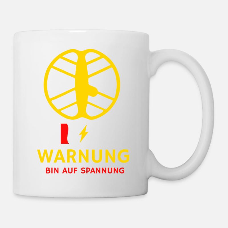 Sondeln_Low_Battery_Warning_T-shirt - Tasse - Weiß
