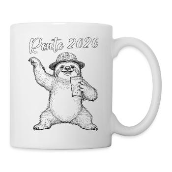 Sloth 2026 Sloth Retiree Lazy Colleague - Mug - white - Right