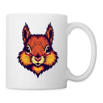 Bright autumnal squirrel - Mug - white - Right