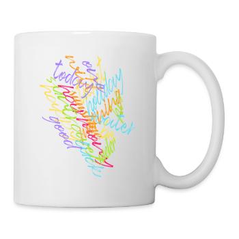 Colorful Texas Word Picture - Mug - white - Right