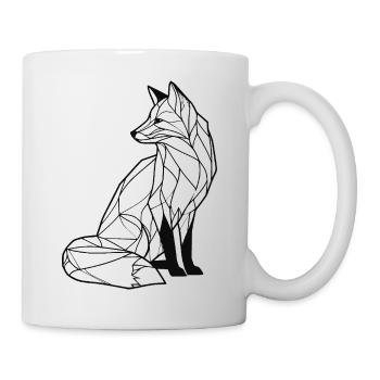 eleganter Fuchs - Tasse - Weiß - Rechts