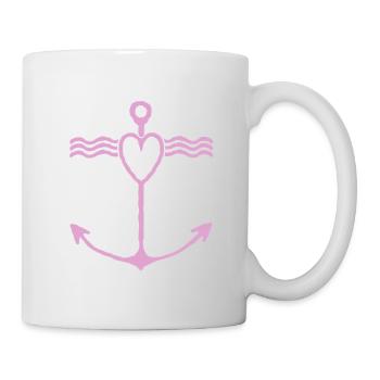 Heart Anchor Wave Design - Mug - white - Right