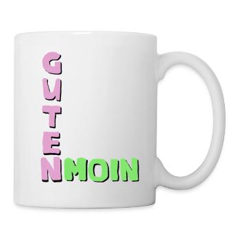 Guten moin Good morning - Tasse - Weiß - Rechts