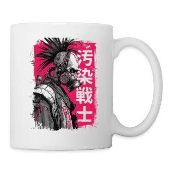 Guerrier punk avec des personnages - Mug blanc - blanc - Droite