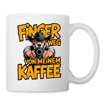 Stay away from my coffee – watchdog - Mug - white - Right