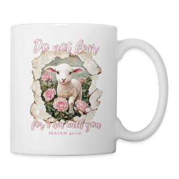 Lamm Christlich Bibelvers - Tasse - Weiß - Rechts