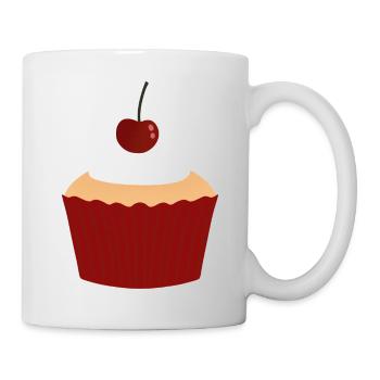 Kirschcreme-Cupcake-Zauber - Tasse - Weiß - Rechts