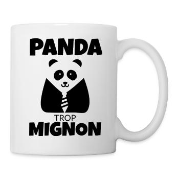 Panda Trop Mignon  - Mug blanc - blanc - Droite