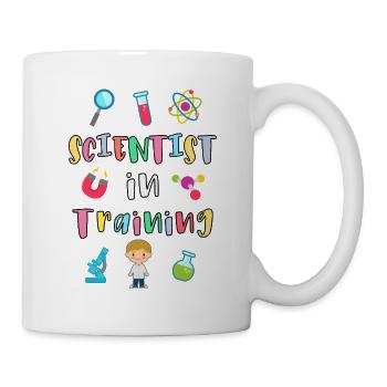 Young scientist in training - Mug - white - Right