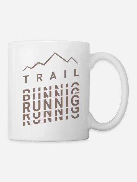 Trailrunning-Bewegung - Tasse - Weiß