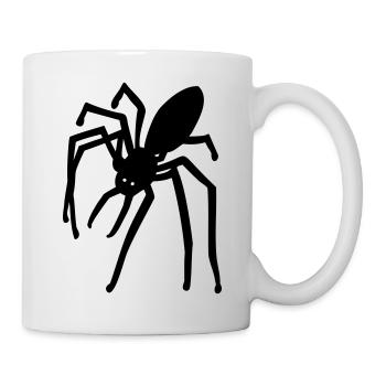 Spinne - Tasse - Weiß - Rechts
