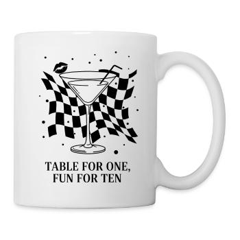Table For One Martini Party - Mug - white - Right