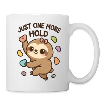 Bouldering Kawaii Sloth – Just One More Hold - Mug - white - Right