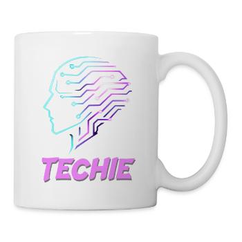 Neon Head Circuit Techie - Mug - white - Right