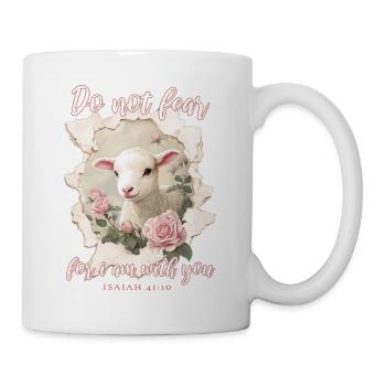 Lamm Christlich Bibelvers - Tasse - Weiß - Rechts