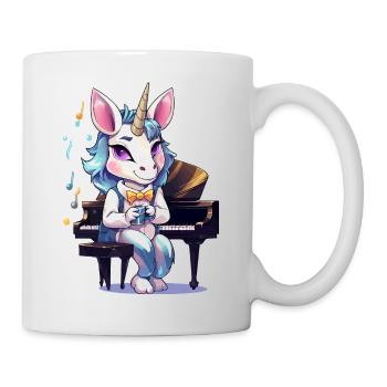 Piano Unicorn Artist Coffee - Mug - white - Right