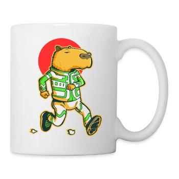 Kapybara-Läufer - Tasse - Weiß - Rechts