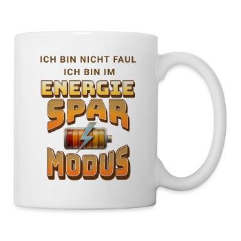 Ich bin im Energie-Sparmodus - Tasse - Weiß - Rechts