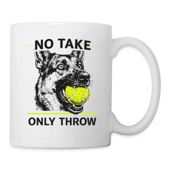 No Hold, Just Throw — Dog - Mug - white - Right