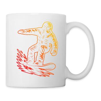 Ein Motiv nur für Snowboard - Tasse - Weiß - Rechts