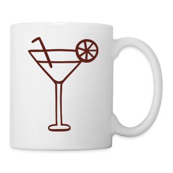 Minimalist Cocktail Line Art - Mug - white - Right
