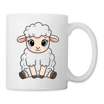Dessin animé câlin Lamb - Mug blanc - blanc - Droite