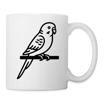 Perruche Animal de compagnie - Mug blanc - blanc - Droite