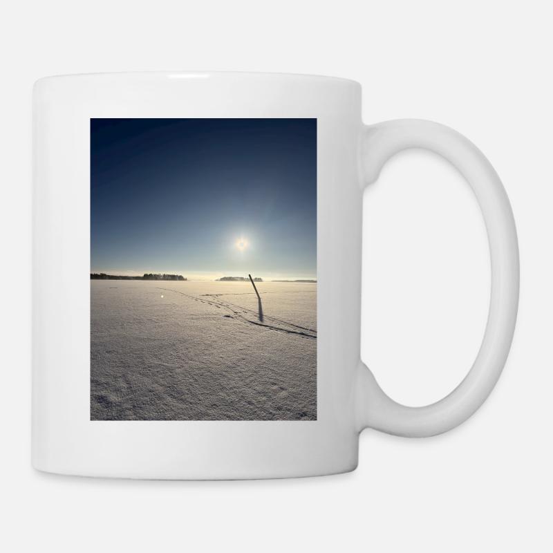Winter morning on Lake Saimaa - Mug - white