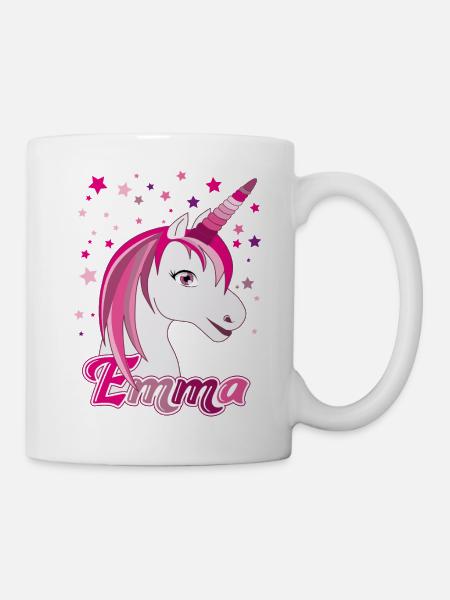 Emma, Mädchenname, Lieblingsname - Tasse - Weiß