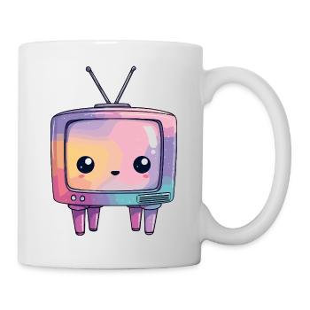 Pastell TV Kawaii Retro - Tasse - Weiß - Rechts