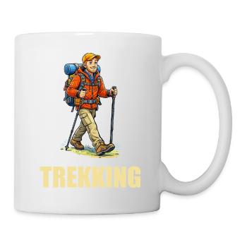 Trekking Adventurer Illustration - Mug - white - Right