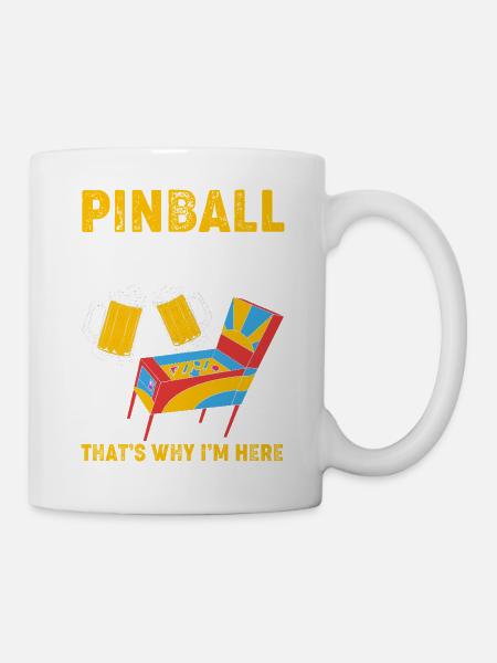 Flipper Pinball - Tasse - Weiß