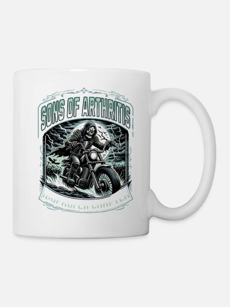 Sons of Arthritis, Ibuprofen Chapter, Motorcycle - Mug - white