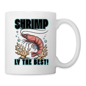 Humour Crevette Shrimply The Best - Mug blanc - blanc - Droite
