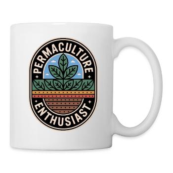 Permaculture philosophy of life for nature lovers - Mug - white - Right