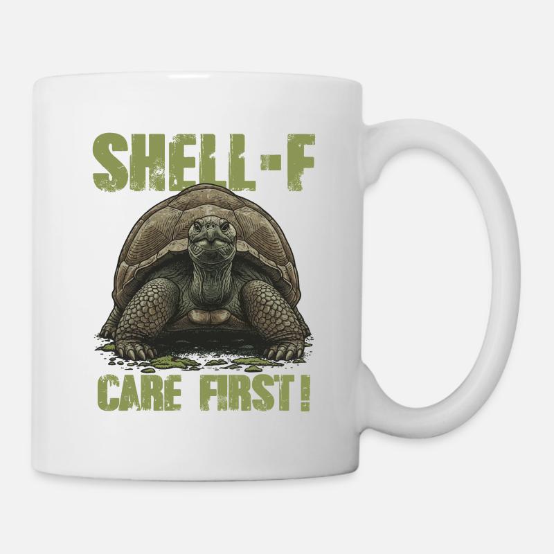 Turtle Shell-f Care First Humor - Mug - white